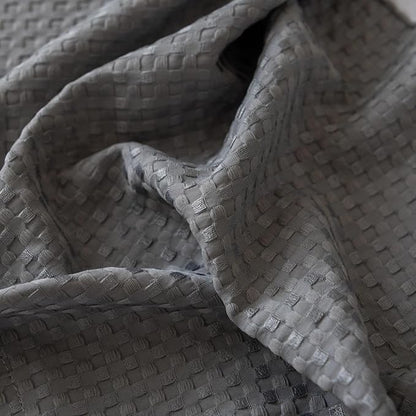 Full Bed Skirt, Wrap Around Bed Skirt with Pleated Corner, 18 Inch Drop Pleated Waffle Weave Bedskirts, Anti-Slip, Microfiber, Grey, 18'' Full