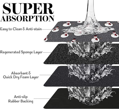 Dog Food Mats for Floors, Absorbent Dog Bowl Mat for Food and Water Dispenser Mat, Quick Dry Cat Food Mat Pet Supplies