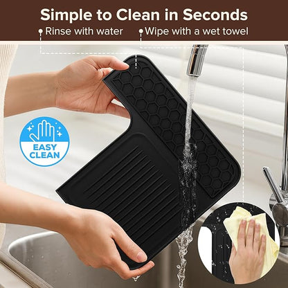 Top Mat for Ninja Luxe Cafe Espresso Machine ES601 & ES701, Protects Top Surface, Anti-scratch, Easy to Clean, Heat Resistant, Non-Slip Silicone Coffee Machine Mat for Ninja Luxe Cafe Accessories