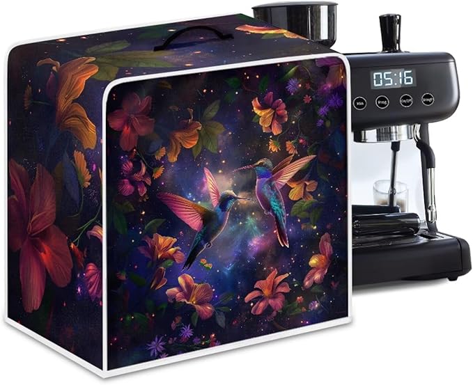 Hummingbird Dust Proof Cover for Coffee Maker Galaxy Coffee Machine Protector Washable Heat Resistant
