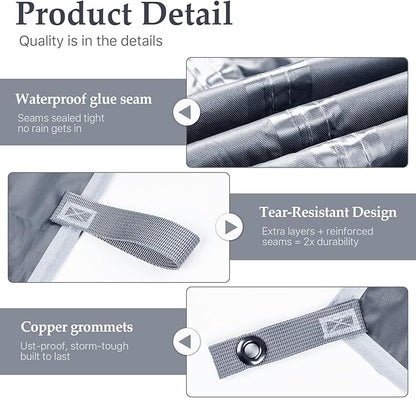 Camping Tarp Tent Portable Multifunctional Bushcraft Backpacking Tear-Resistant Fabric Rain Fly Tarps Awning Shelter Lightweight Waterproof Tarp(10×10 tarp)