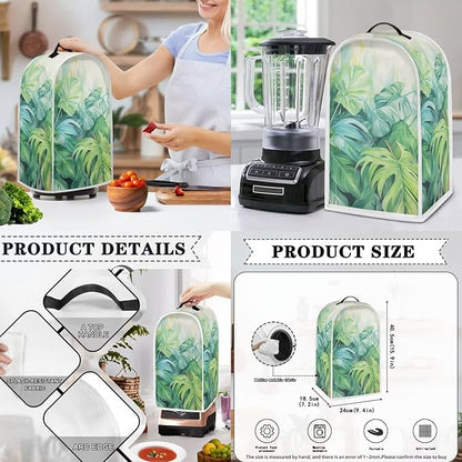 Palm Tree Dust Cover for Kitchen Blender, Toaster, Bread Maker - Washable, Dustproof Kitchen Appliance Protection Accessories