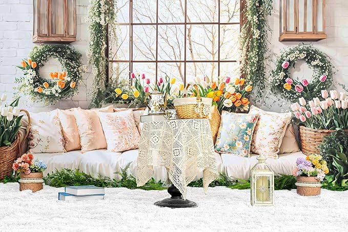 Kate Photography Floor Mats Super Soft PV Fur Rug Fluffy White Plush Area Carpet for Living Room Photography Studio Washable Shaggy Rug 5x10ft