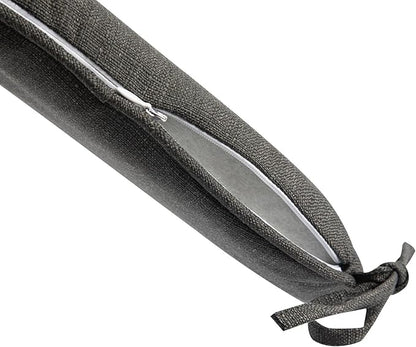 Outdoor Chair Cushions Set of 2,Patio Seat Cushion 17"x16"x2",U-Shaped Dining Chair Cushion 17 by 16 Inch,Water Resistant,Fade-Resistant Chair Pads for Kitchen Garden Furniture(Charcoal Gray)