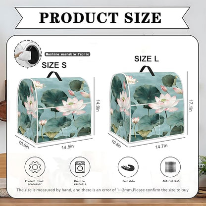 Mixer Dust Cover for 6-8 Qt Stand Mixer, Cloth Cover with 2 Storage Pockets for Stand Mixer Protective Covers Large for 6-8 Quart Mixer