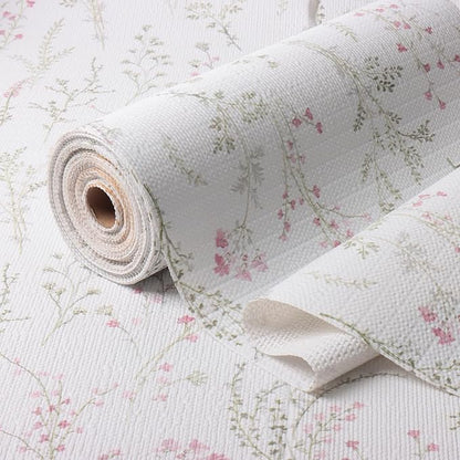 Floral Drawer and Shelf Liner for Cabinets 16IN x 20FT, Non-Adhesive and Strong Non-Slip Flower Shelf Cabinet Drawer Liners for Kitchen,Table,Bookshelves,Waterproof Cupboard Liner