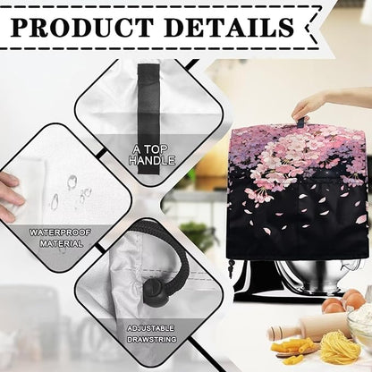 Mixer Dust Covers Cherry Blossom Stand Mixer Covers Protector Dust Cover Marble Design Mixer Cover Kitchen Aid Mixer Covers Accessories Kitchen Decoration