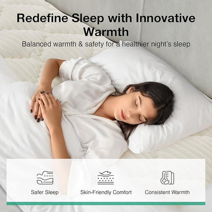 Novilla California King Mattress Topper - Cloud-Like Softness Mattress Pad with Plush Flannel, Electric Blanket Alternative for Cold Sleepers, Deep Pocket 8-21 Inch, Machine Washable
