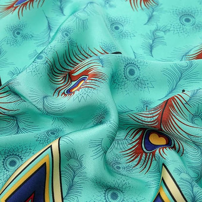 Fashion Scarves Scarf 100% Silk Feeling Scarf Silk Like Scarves Long Lightweight Sunscreen Shawls for Women