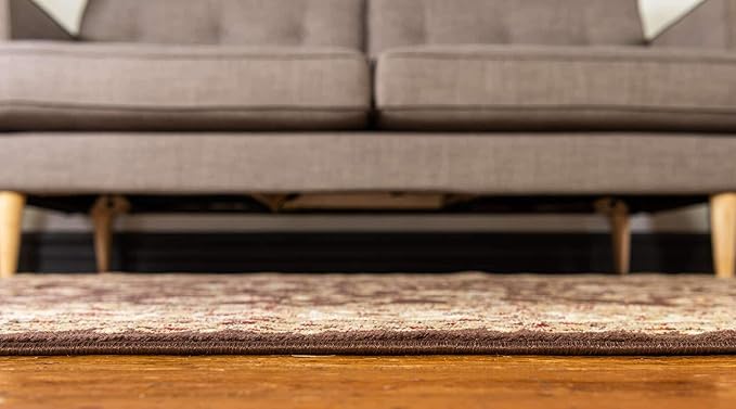 Unique Loom Voyage Collection Traditional Oriental Classic Intricate Design Area Rug (2' 2 x 3' 0 Rectangular, Brown/Ivory)