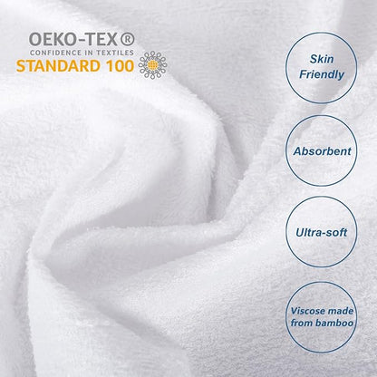 Cot Size Mattress Protector Waterproof,Smooth Top Mattress Protector for Kids,Breathable Skin Friendly and Noiseless Fitted Sheet,Viscose Terry Mattress Cover