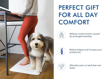 Klay Home Kitchen mats for Floor Anti Fatigue, 3/4" Thick 100% PU Memory Foam Kitchen mat, Padded Kitchen mat, Cushion Kitchen Sink Rug - Waterproof - Non-Slip - Well-Made (Small 20" x 32", Boho)