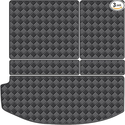 Cargo Mat & Backrest Mats for 2018-2024 Buick Enclave Accessories, Waterproof Rear Cargo Liner Rear Trunk Liner Back Seat Cover Protector