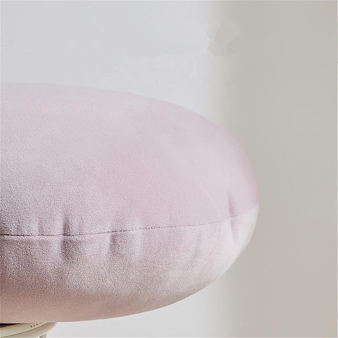 MOJUN Round Throw Pillow, 20" Cute Soft Round Seating Cushions Pillow Meditation Pillow Home Decorative Floor Pillows Cushions for Couch Sofa Car Living Room Bed, Light Pink