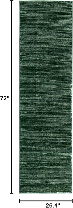 SAFAVIEH Vision Collection Runner Rug - 2'2" x 6', Dark Green, Modern Ombre Design, Non-Shedding & Easy to Clean, Ideal for Entryway, Foyer, Bedroom (VSN606Y)