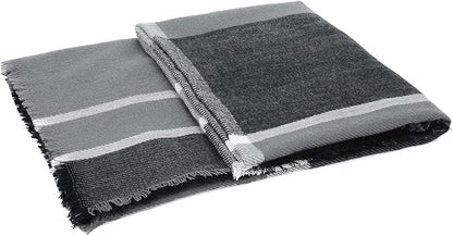 American Trends Women's Cozy Warm Winter Fall Blanket Scarf Stylish Soft Chunky Checked Giant Scarves Shawls