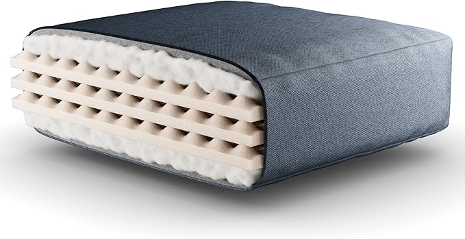 Royal Sleep Products by The Futon Factory 6 inch Foam Futon Mattress - Solid Royal Blue Cover - Full Size - CertiPUR Certified Foams - Made in USA - (Frame not Included)