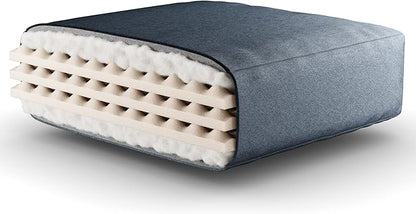 Royal Sleep Products by The Futon Factory 6 inch Foam Futon Mattress - Solid Royal Blue Cover - Full Size - CertiPUR Certified Foams - Made in USA - (Frame not Included)