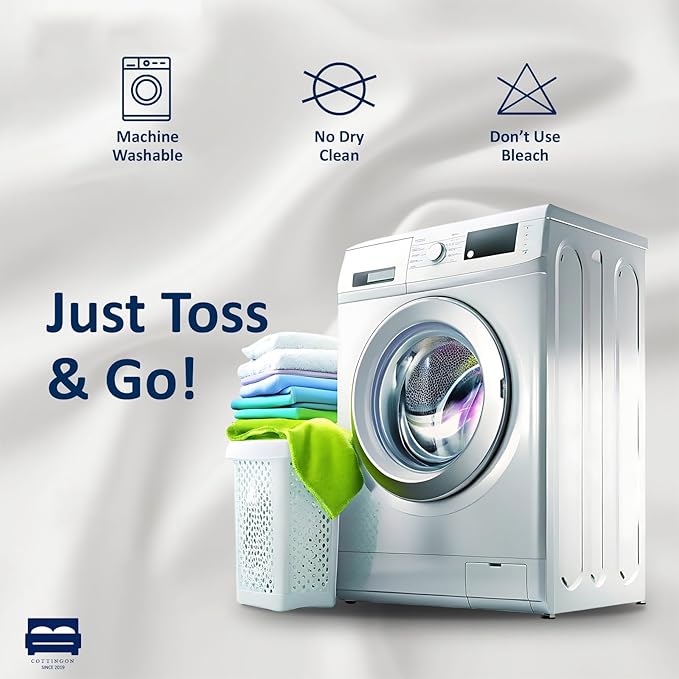 Cottingon Bed Skirt Full 14" Drop with Split Corners, 100% Microfiber Soft and Stylish, Dust Ruffle with Platform, Dark Grey
