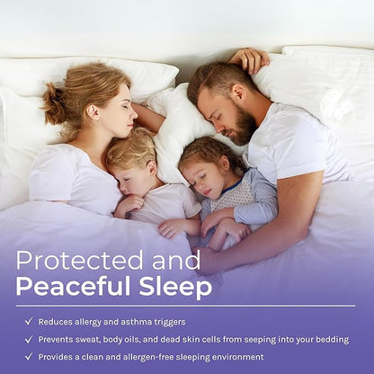6 Gauge Vinyl Bed Bug Mattress/Box Spring Cover- Waterproof Encasement- Perfect for Bed wetting (California Long Twin)