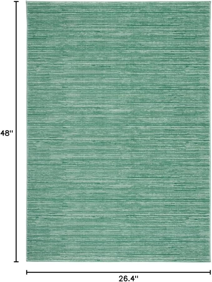 SAFAVIEH Vision Collection Accent Rug - 2'2" x 4', Light Green, Modern Ombre Design, Non-Shedding & Easy to Clean, Ideal for Entryway, Foyer, Bedroom (VSN606X)
