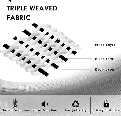 DWCN Blackout Curtains – Thermal Insulated, Energy Saving & Noise Reducing Bedroom and Living Room Curtains, Blush Pink, W 42x L 84 Inch, Set of 2 Rod Pocket Curtain Panels