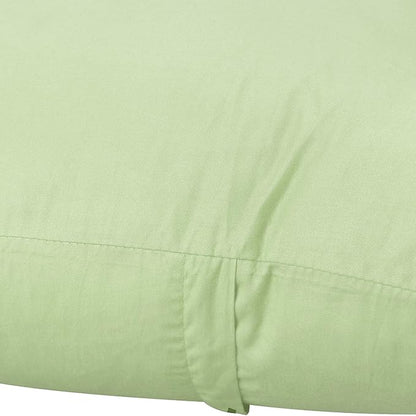Thmyo 4-Pack 100% Cotton Comfortable Solid Decorative Throw Pillow Case Square Cushion Cover Pillowcase Sublimation Blank Pillow Covers(18x18 inch/ 45x45cm, Light Pea Green)