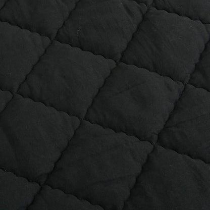NTBAY Down Alternative Toddler Comforter, Lightweight and Warm Solid Color Baby Crib Quilted Blanket, 39x47 inches, Black