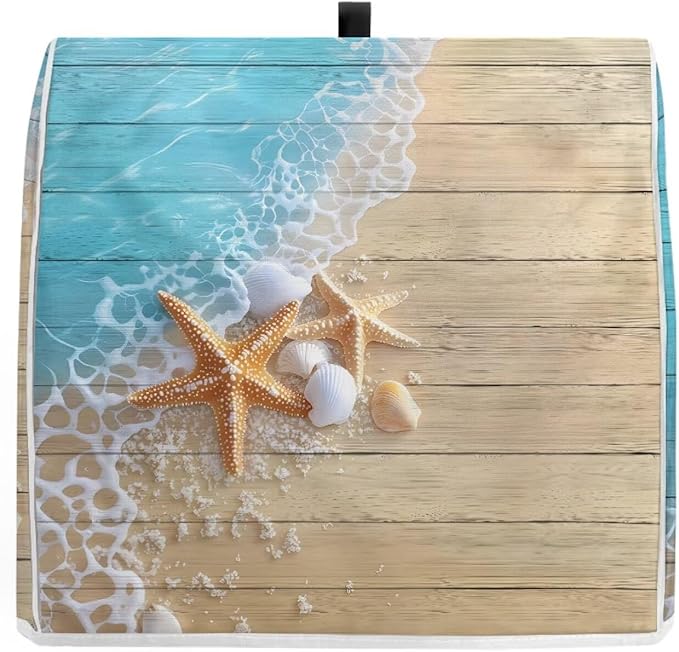 Starfish Kitchen Mixer Cover Compatible with 4.5-5 Quart, Novelty Decorations for Home Kitchen Appliance Dustproof Cover Universal for Air Fryers, Coffee Makers Gift for Holiday