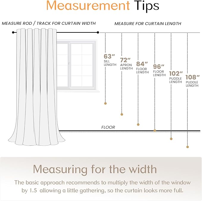Dreaming Casa Ivory Sheer Curtains 102 Inches Long, Rod Pocket & Back Tab Light Filtering Textured Sheers for Living Room Bedroom, 2 Panels, Each 100" W x 102" L
