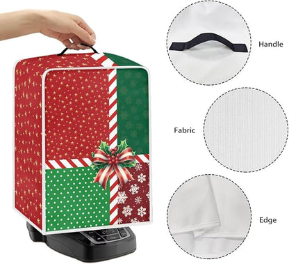 Coffee Maker Cover Christmas Holiday Dust Resistant Small Kitchen Appliance Protector with Handle