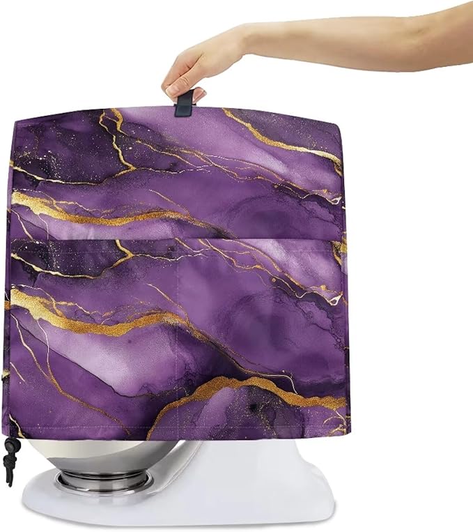 Stand Mixer Covers Protector Purple Marble Design Mixer Dust Covers Protector 4.5-8 Quart Mixer Fit Tilt Head & Bowl Lift Models Blue