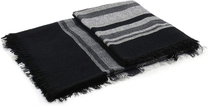 American Trends Women's Cozy Warm Winter Fall Blanket Scarf Stylish Soft Chunky Checked Giant Scarves Shawls
