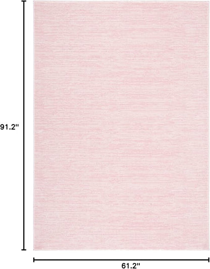 SAFAVIEH Vision Collection Area Rug - 5'1" x 7'6", Pink, Modern Ombre Design, Non-Shedding & Easy to Clean, Ideal for Living Room, Bedroom, Dining Space (VSN606U)