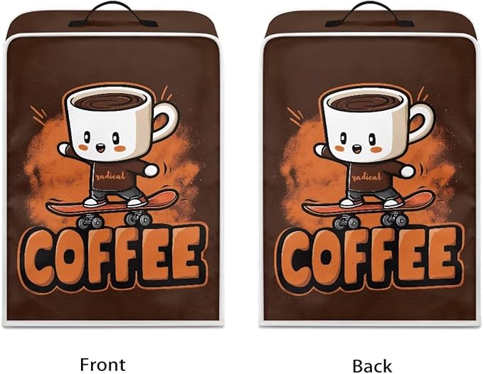 Coffee Maker Dust Cover Funny Mixer Small Kitchen Appliance Protector Foldable Washable
