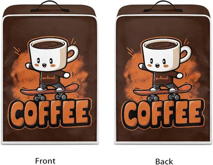 Coffee Maker Dust Cover Funny Mixer Small Kitchen Appliance Protector Foldable Washable