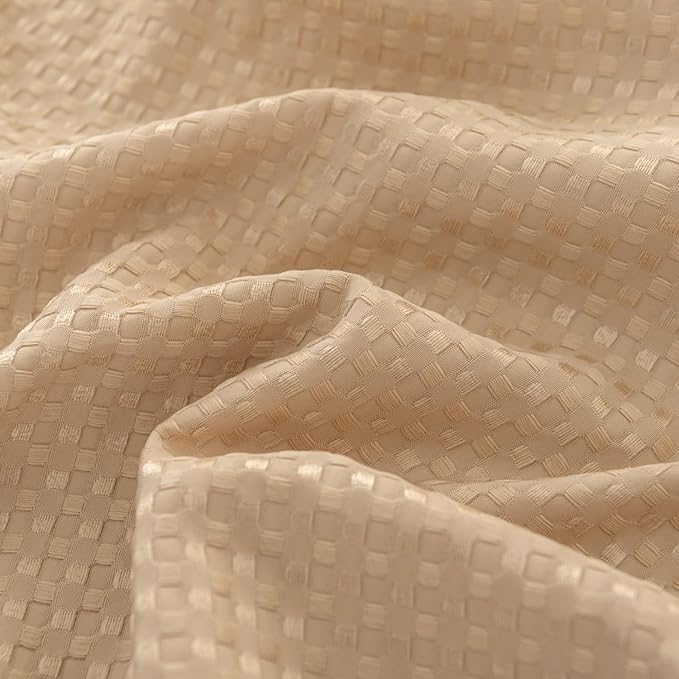 Bed Skirt, Bed Skirt Queen Size, Pleated Waffle Weave Bed Skirt with Split Corners, Queen Bed Skirt 12 Inch Drop (Light Camel, Queen - 12" Drop)