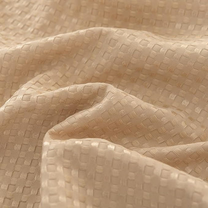 Bed Skirt Twin Size, Pleated Waffle Weave Bed Skirt with Split Corners, Twin Bed Skirt 14 Inch Drop (Light Camel, Twin - 14" Drop)