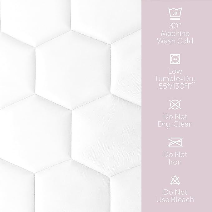 Hearth & Harbor 12 Pack California King Size Quilted Fitted Mattress Pad Cover, 100% Waterproof Mattress Protectors, Deep Pocket Fitted Mattress Cover 8" - 21" (72" x 84", White)