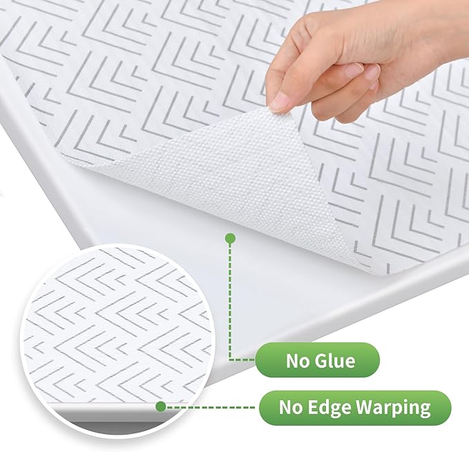 Shelf Liner for Kitchen Cabinets Non Adhesive Drawer Liner Non-Slip Thickened Shelf Liner Paper Strong Easy to Clean for Tool Box Refrigerator with Knife and Tape Measure,Silver Arrow,17.3 x 236.2 in