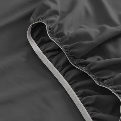 SPRINGSPIRIT RV Queen Sheets, Super Soft RV Short Queen Sheets for RV Camper, 4 Piece Bed Sheets Set Deep Pockets, Extra Soft and Breathable Bedding Sheets, Black