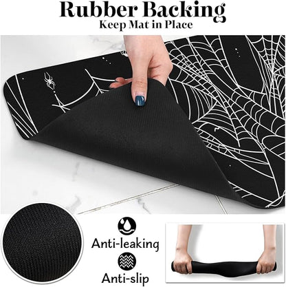 Halloween Dog Food Mats for Floors, Absorbent Dog Bowl Mat for Food and Water Dispenser Mat, Quick Dry Cat Food Mat Pet Supplies
