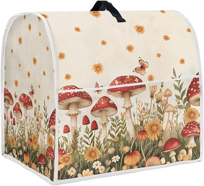 Mushroom Mixer Cover Compatible for 6-8 Quart Kitchen Mixer Modern Kitchen Appliance Dust Cover with Top Handle and Accessories Pocket, Home Decor 2025