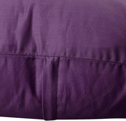 4-Pack 100% Cotton Comfortable Solid Decorative Throw Pillow Case,Thmyo Square Cushion Cover Pillowcase Sublimation Blank Pillow Covers DIY Throw Pillowcase for Couch Sofa(18x18 inch/ 45x45cm,Violet)