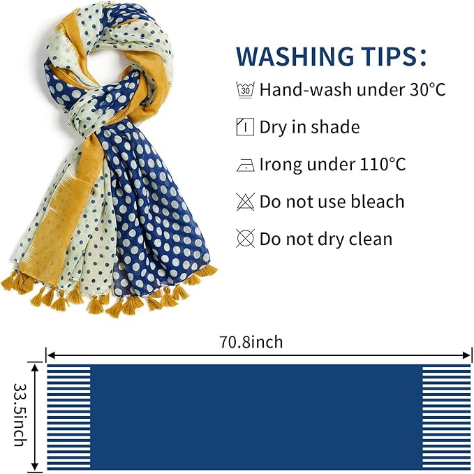 Scarf for Women Lightweight Soft Floral Leopard Printed Scarves Fall Winter Fashion Shawl Wrap with Fringe