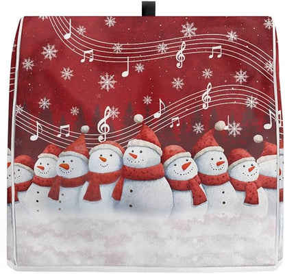 Christmas Stand Mixer Cover 4.5-5 Quart Kitchen Mixer Cover Snowman Food Processor Protective Covers Dust Protection Insulated Kitchen Decoration Gift for Friends