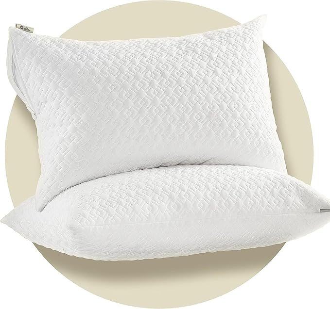 CoolShields Pillow Protector (4 Pack) Queen – Waterproof Zippered Pillow Covers, Hypoallergenic, Premium Pillowcase Encasement for Better Sleep