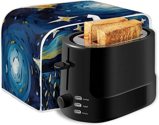 ZFRXIGN Corgi Toaster Cover Small Appliance Covers Starry Night Toaster Cover 2 Slice Kitchen Decor Toaster Microwave Oven Cover Toaster Bag Dust Cover Blue