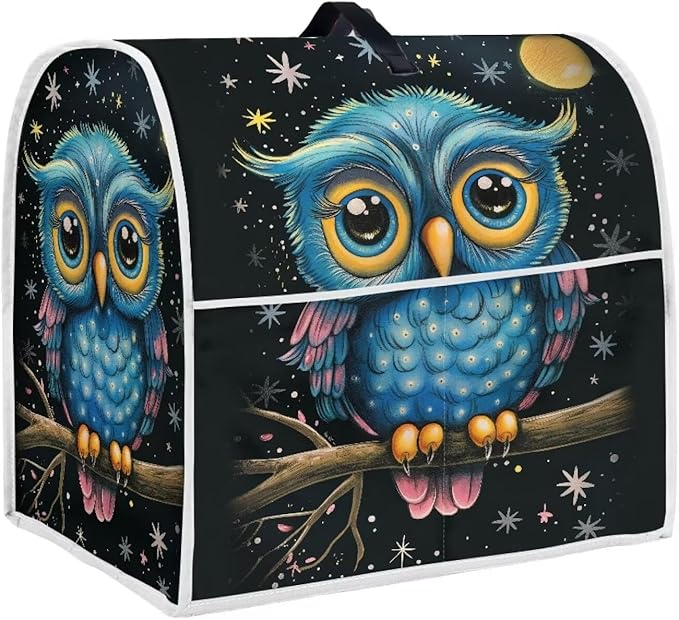 Cartoon Owl Stand Mixer Cover Kitchen Appliance Cover for 6-8 Quart Mixers Washable Food Processor Protective Covers Kitchen Mixers Accessories
