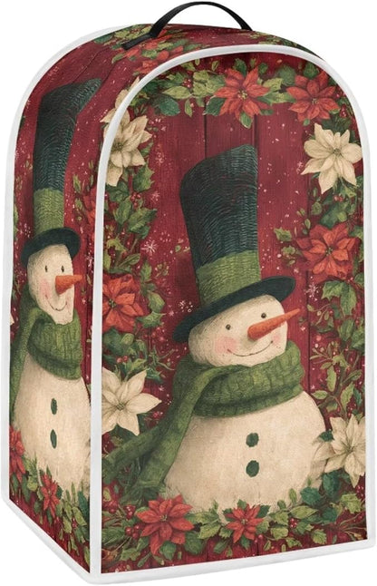Snowman Blender Cover for Kitchen Resistance Food Processor Dust Cover with Handle Easy Clean Coffee Machine Dust Protector Covers for Kitchen Countertop Christmas Decoration